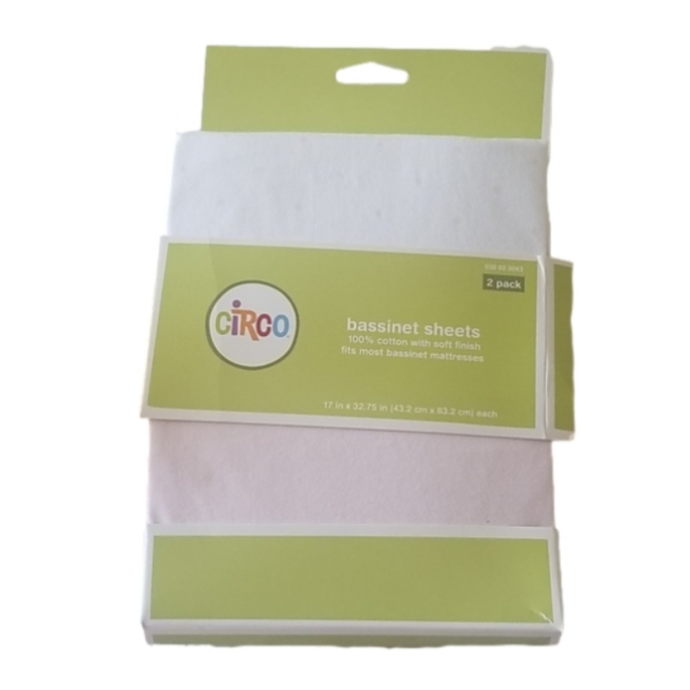 - Circo Sheets 2 Pack PInk White Polka Dot
